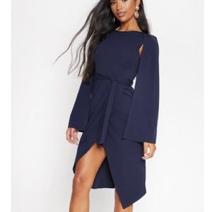 Navy Cape Style dress